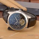 Fake Jaeger-LeCoultre Perpetual Calendar 42mm Watch SS Black Dial